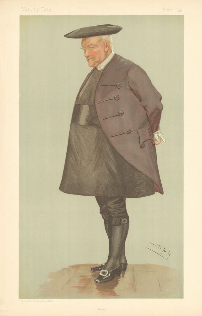 VANITY FAIR SPY CARTOON William Alexander, The Bishop of 'Derry' 1895 print